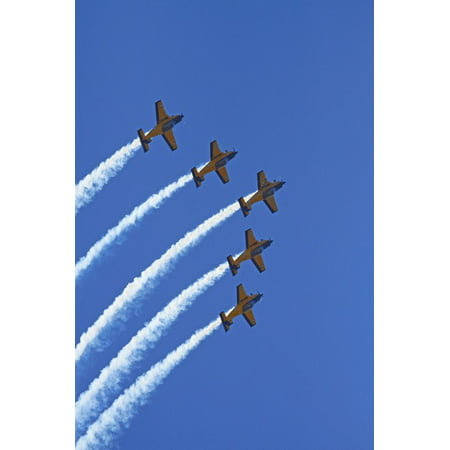 The Red Checkers Aerobatic Display Team with CT-4B Airtrainers Print Wall Art By David (Best Aerobatic Display Team)