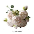 thumbnail image 3 of RBCKVXZ Artificial Flowers, 2 Pcs Silk Flowers for Home Decor Indoor Fake Bouquet Faux Floral Arrangements Dining Table Centerpieces for Kitchen Bridal Wedding Party Decor (Light Pink), 3 of 7
