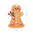 thumbnail image 4 of Christmas Decoration Cartoon Gingerbread Man Ornament Resin Craft Xmas Table Centerpiece, 4 of 5