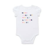Garanimals Newborn Baby Boy, Girl & Unisex Cotton Short Sleeve Bodysuits, Sizes 0–24 Months, Single & 4-Pack