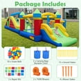 thumbnail image 4 of Gymax Inflatable Bounce Castle w/Jumping House Ocean Balls Dual Slides 750W Blower, 4 of 10