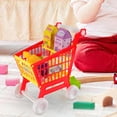 thumbnail image 1 of BELOVING Chariot de Courses pour Enfants Ensemble Réaliste Apprentissage Compétences de Magasinage Simulation Rouge, 1 of 10