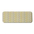 thumbnail image 1 of Flowers Computer Mouse Pad, Buttercup Daffodil Bouquet Spring Blooming Beauty Branches on Stripes, Rectangle Non-Slip Rubber Mousepad Large, 31" x 12", Mustard Dark Navy Blue, by Ambesonne, 1 of 2