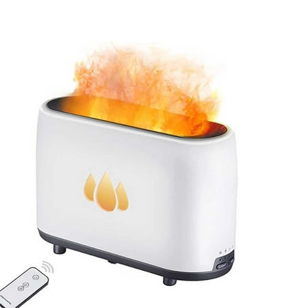 

240ml Air Humidifier 10W Remote Control Aroma Diffuser Flame Mist Maker Large Capacity Sparyer Water Mists Tools Home Office