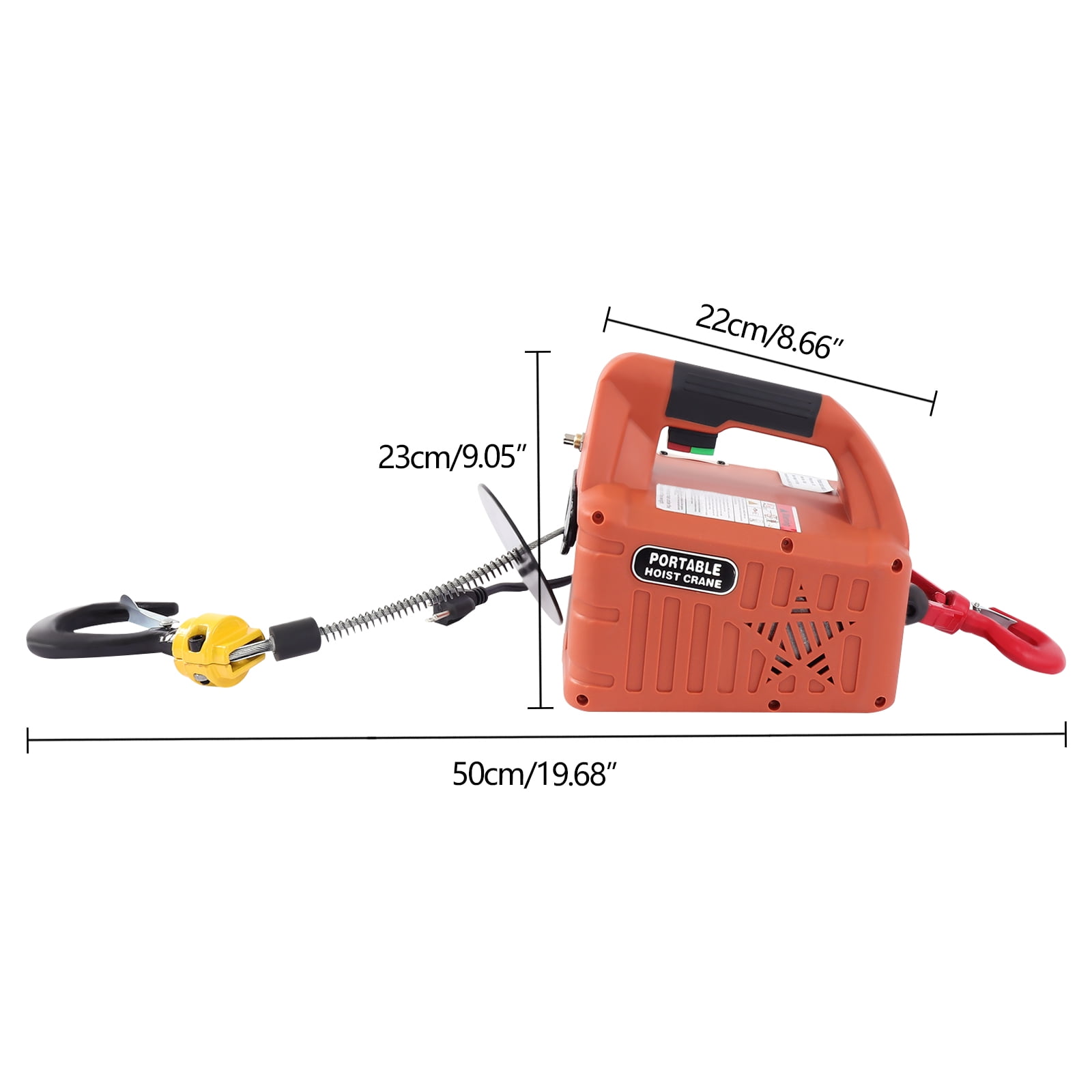 TOOL1SHOoo Portable Electric Winches, 440lbs/660/1100lbs Hoist Winch Crane Lift with Remote  Lifting Towing