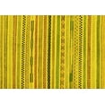 thumbnail image 1 of Ahgly Company Machine Washable Indoor Rectangle Abstract Yellow Modern Area Rugs, 6' x 9', 1 of 4