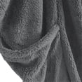thumbnail image 4 of Ladies Double-sided Plush Large Lapel Bat Sleeve Cardigan Jacket, 4 of 8