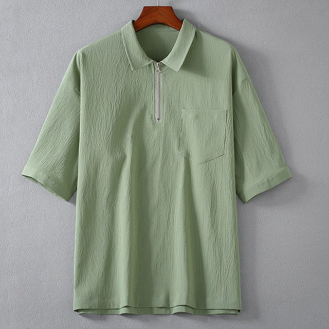 Waiimak Mode Hommes Décontracté Confortable Manches Courtes Hauts Unis Chandails en Molleton Blouse