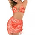 thumbnail image 2 of Mujeres sexy con almohadilla en el pecho sin aros Impreso Halterneck Split Bikini Traje de baño de tres piezas Fridja nalpqowj58813, 2 of 7