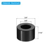 thumbnail image 2 of M10 Aluminum Spacers, 10 Pcs Metal Spacer Aluminum 3/8" ID x 3/4" OD x 7/16" L Standoff for 3/8" or M10 Screw Bolts, 2 of 5