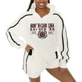 thumbnail image 3 of Women's Gameday Couture Cream South Carolina Gamecocks Down, Set, Go Pullover Hoodie and Shorts Set, 3 of 4