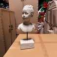 thumbnail image 5 of Diane Lady Stone Bust on Base Statue, 5 of 8