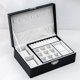 thumbnail image 4 of Organizador de joyas Hugo Estuche de Cuero negro con llave, 4 of 8
