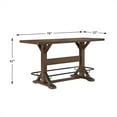 thumbnail image 7 of Lexicon Oliver Solid Wood Pub Height Table in Brown, 7 of 7