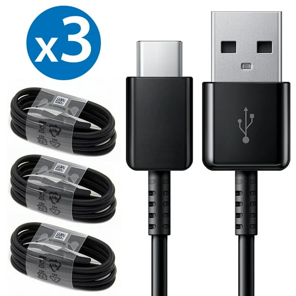 3x 6FT USB Type C Cable Fast Charging Cable USB-C Type-C 3.1 Data Sync Charger Cable Cord For Samsung Galaxy S9 S9  Galaxy S8 S8 Plus Nexus 5X 6P OnePlus 2 3 LG G5 G6 V20 HTC M10 Google Pixel XL