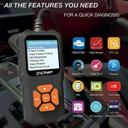 CICPAP Car OBD2 Scanner Code Reader, Engine Fault Car Diagnostic Tool for Quick Error Code Detection, Enhanced Diagnostic Scan Tool with Code Reading Function - Elite Edition