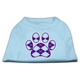 thumbnail image 1 of Argyle Paw Purple Screen Print Shirt Baby Blue Xs (8), 1 of 1