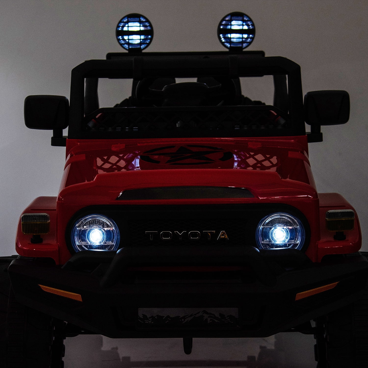 CIPACHO Licensed TOYOTA FJ Cruiser 12 V Powered Ride On Car 2.4G with Parents Remote Control, Electric Car for Kids, Red CIPACHO Licensed TOYOTA FJ Cruiser 12 V Powered Ride On Car 2.4G with Parents Remote Control, Electric Car for Kids, Red