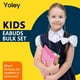 thumbnail image 2 of Yoley Classroom Earbuds Bulk 50 Pack para niños, escolares, estudiantes, niñas, niños pequeños, adolescentes y adultos (colores mezclados), 2 of 5