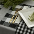 thumbnail image 5 of Black/White Reversible Gingham/Buffalo Check Placemat Set, 5 of 10