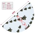 thumbnail image 3 of Sikiie Sea Turtle 30-48 inches {designName} Print Christmas Tree Skirt Snowman Xmas Tree Skirt with Edge Christmas Decorations for Holiday Party36", 3 of 7