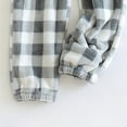 thumbnail image 4 of Timegrad Womens Pants Pajamas Plaid Elastic Waist Winter Fleece Lined Fall Casual Comfy Pants Homewear, 4 of 5