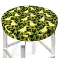 thumbnail image 3 of Rateoe goose and hearts Pattern Round Bar Stool Seat Covers,Washable Stool Cushion Slipcover Elastic Bar Chair Covers for 12-14 Inch Chair-12 inch, 3 of 7