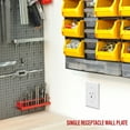 thumbnail image 4 of ENERLITES 1.406" Hole Single Receptacle Outlet Wall Plate, Size 1-Gang 4.50" x 2.76", Polycarbonate Thermoplastic, 8851-W, White, 4 of 5