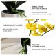 thumbnail image 3 of Flor falsa de tres puntas phalaenopsis bonsái de escritorio pequeña planta decorativa decoración flor artificial planta verde artificial, 3 of 5