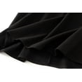 thumbnail image 7 of new high-waisted A-line black skirt for women new autumn and winter brown slim-fitting mid-length skirt for women-Black-M, 7 of 7