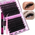 thumbnail image 1 of Kit de extensión de pestañas Yawamica Fluffier Lash Clusters 150D+200D, 1 of 7