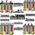 thumbnail image 2 of Perchero para exhibición de medallas de carreras de maratón, soporte para colgar, organizador para pared, deportes de carrera, 2 of 5