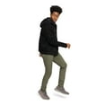 thumbnail image 2 of Victorious Hoodie Layered Distressed Denim Jacket with Removable Hood DK109 - Jet Black - Large, 2 of 6