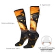 thumbnail image 4 of Fotbe Golden Koi And Treasure Calcetas Divertidas Estampadas para Hombre y Mujer, Calcetas de Algodón hasta la Rodilla para Caminar, Correr, Enfermería y Embarazo, 4 of 6