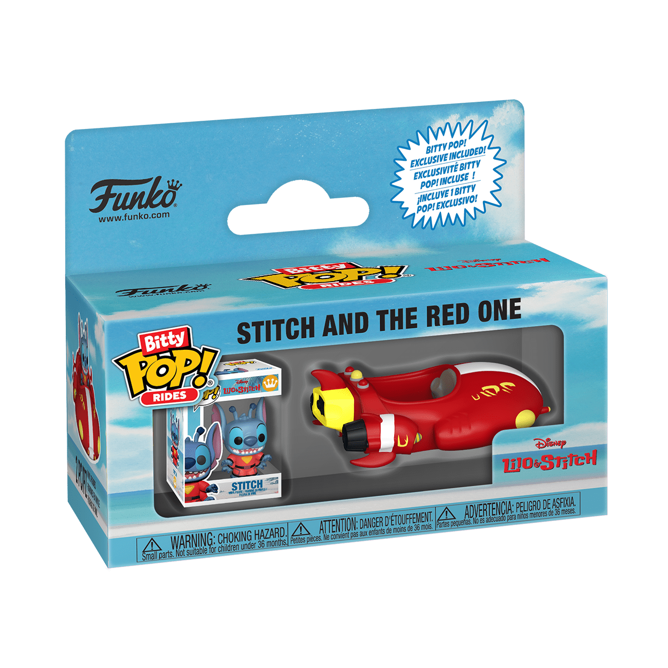 Funko Bitty POP! Ride: Lilo & Stitch Red One Vinyl Mini-Figure