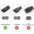 thumbnail image 4 of PwrON Compatible TV Power Cord 6Ft Cable for TCL : 2 Prong AC Wall Plug 2-Slot LED LCD Insignia Sharp Toshiba JVC Hisense Electronics UN65KS8000FXZA UN40J5200AFXZA 43UH6100 Black, 4 of 5