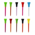 thumbnail image 1 of 10x High Quality Colorful 70/56mm Golf Tees With Rubber 83mm, 1 of 8