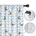 thumbnail image 4 of Blackout Kids Curtains,Pug and Footprints Childrens Insulated Curtains Set Of 2,Bedroom Essentials,Toddler Room Decor 42x54in(106x137cm), 4 of 4