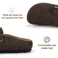 thumbnail image 5 of BERANMEY Women's Suede Clogs & Mules Stylish Leather Mules with Arch Support and Cork Footbed Couple's Clogs for Women and Men, 5 of 10