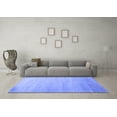 thumbnail image 3 of Ahgly Company Indoor Square Abstract Blue Contemporary Area Rugs, 8' Square, 3 of 4