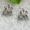 thumbnail image 3 of K-KED 280 pcs tibet silver LOVE charms 15x13mm B042, 3 of 3
