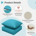 thumbnail image 6 of Pakunoda Outdoor Deep Seat Cushion with Backrest, 24" x 24" x 6.5" Waterproof Resistant Patio Chair Replacement Cushion for Sofa Couch, Lake Blue, 6 of 7