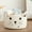 White, variant on VANLOFE Cat Basket Storage Woven Basket Organizer with Ears Decorative Pet Toy Cute Basket Cotton Rope Basket for Gift Cat Dog Toy Bin Nursery Room(8.3 x 4.7 Inch,White)