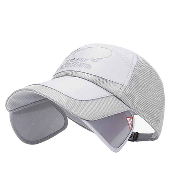 Sombrero Béisbol Con Protector Solar Pesca Al Aire Libre Montaining H () Gray