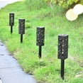 thumbnail image 6 of CreativeArrowy 4Pcs 4/6/8X Solar Powered Stainless Steel Led Post Stake Lights Garden Patio Outdoor, 6 of 7