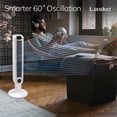 thumbnail image 6 of Lasko 3-Speed Remote Controlled Oscillating Tower Fan, White, 2510, 6 of 13