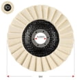 thumbnail image 2 of Premium Felt Polishing Flap Disc for Angle Grinders – Effortless Mirror Finish, Wool Felt Flap Polishing Disc, High-Density Compressed WoolPolishingDisc, for Metal, Marble Stone (2 PCS), 2 of 7