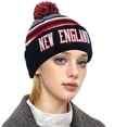 thumbnail image 6 of New England Winter Cities Beanie Hat Football Knit Cap Sport Fans Fashion Toque for Gifts, 6 of 7