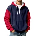 thumbnail image 3 of Gyexs Quarter Zip Pullover Men Hoodie Oversized Half Zip Hoodies with Pocket Long Sleeve Tops, 3 of 6
