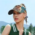 thumbnail image 4 of Kdxio Colorful Sky Puppy Print Sun Visor Hat Golf Visor Adjustable Velcro Outdoor Sports Cap for Men Women, 4 of 6